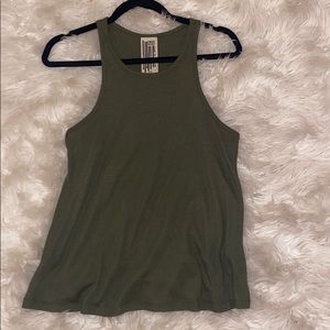 Free People Olive Green Tank